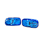 Lampara laterales 2 bombillas azul panito